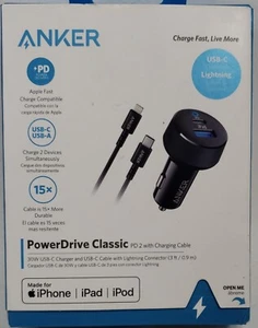 Anker PowerDrive Classic PD 2 W/ Charging Cable - Photo 1 sur 6