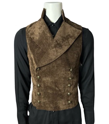 Shrine Gothic Vampire Cavalier Vest Jacket Victorian Velvet Goth Steampunk Count - Image 1 of 4