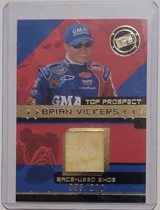Brian Vickers NASCAR 2003 Press Pass Top Prospect Race-Used Shoe Relic /200 COA - Picture 1 of 2