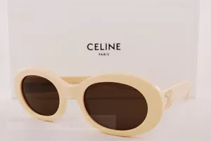 Brand New CELINE Sunglasses CL 40194U 24E Beige/Dark Brown For Women - Picture 1 of 7