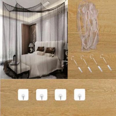 Princess Mosquito Net Palace 4 Corner Mesh Nets Bed Canopy Bedding Elegant - Image 1 of 4