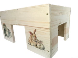 Nagerhaus Kaninchenhaus Hasen Kleintierhaus XXL mit 3 Eingängen NEU - Bild 1 von 7