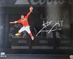 Autographed 16X20 RONALD ACUNA Atlanta Braves photo Beckett Witness Hologram - Picture 1 of 1