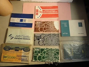 9-VINTAGE OWNERS MANUAL 8-GENERAL MOTORS & 1-MERCEDES BENZ - Bild 1 von 16