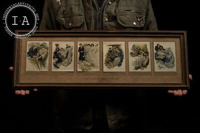 Juego de postales antiguas enmarcadas Foto 1 de 4