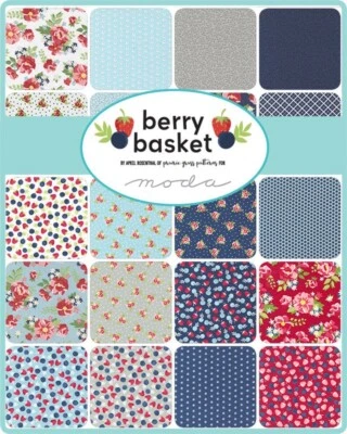 Moda Layer Cake - BERRY BASKET - 100% cotton for patchwork quilting - Image 1 of 2