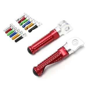 Red CNC MPRO Front Foot Pegs For Ducati 1199 Panigale S R 12 13 14 15 16 - Foto 1 di 7