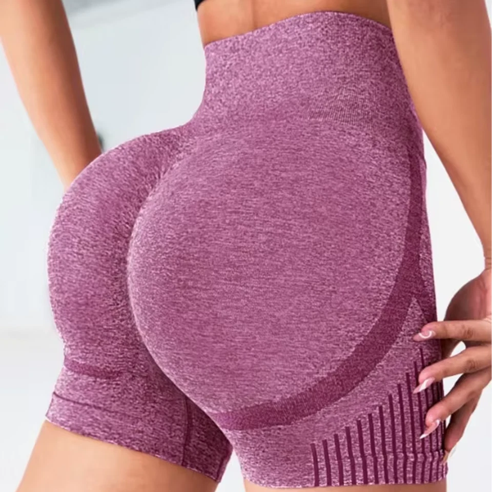 Pantalones Cortos de Bicicleta para Mujer Levantamiento de Glúteos Entrenamiento Básico Scrunch Botín Cintura Alta Correr Yoga Foto 1 de 1