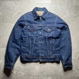 Vintage 90s Levis Blue Denim Trucker Type 3 Jean Jacket Size 40L 527 Button USA - Picture 1 of 8