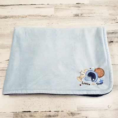 Одеяло Koala Baby 29x39 Little All Star Sports синее для мальчика 2010 - Изображение 1 из 4