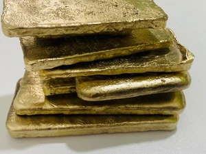 3100 Grams Scrap Gold Bar For Gold Recovery Melted Different Computer Coins Pins - Picture 1 of 12