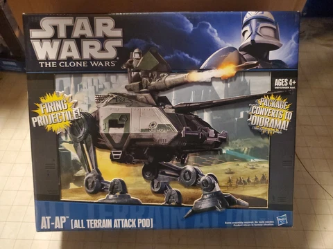 Hasbro Star Wars The Clone Wars AT-AP [All Terrain Attack Pod] 2010 NIB Cover