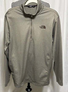 The North Face Mens Tech Glacier Fleece Pullover 1/4 Zip Brown/Tan Size Large - Picture 1 of 8