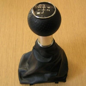 Pomo Palanca + Funda Cuero 5 Velocidades para Audi A3 S3 8L 2000-2003 - Imagen 1 de 2