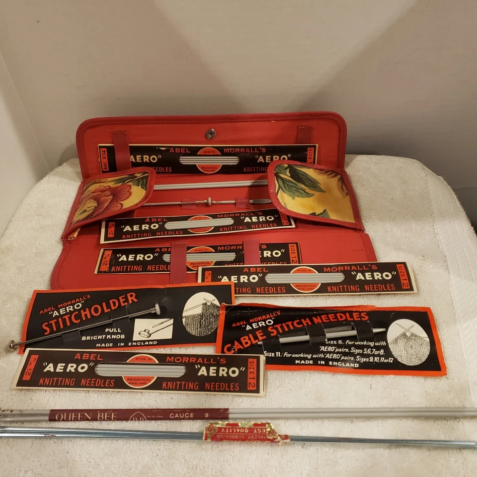 Vintage Knitting Needle Set Aero Queen Bee Alpins RARE NEW OLD STOCK - Image 1 of 4