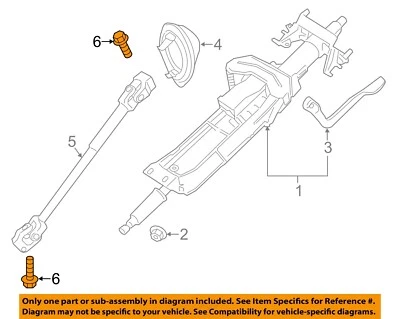 Conjunto de columna de dirección BMW OEM 00-24 serie 1 M - perno de eje inferior 32306778609 Foto 1 de 2