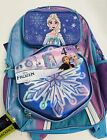 Disney Frozen Princess Girls Backpack Bag w/ Lunch Bag Utility Case ID Landyard