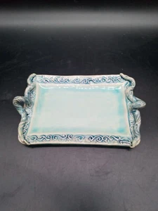 Studio Art Pottery Handled Trinket Tray - Picture 1 of 2