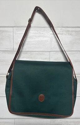 Vintage RALPH LAUREN Polo GREEN CANVAS Satchel Laptop BAG Travel New unused - Image 1 of 4