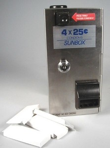 Coin Op Condom Vending Machine CTJ Sunbox Co. #3 Mancave