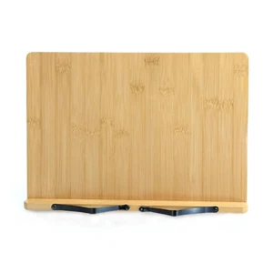 New Bamboo Slant Board Reading & Writing - Cookbook Stand Bookstand Book Holder - Picture 1 of 3