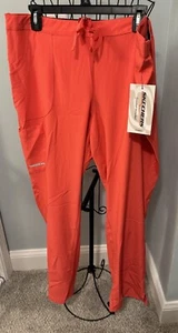 NEW Skechers Reliance Women’s Scrub Bottoms Pants Extra Large XL Coral Lipstick - Picture 1 of 12
