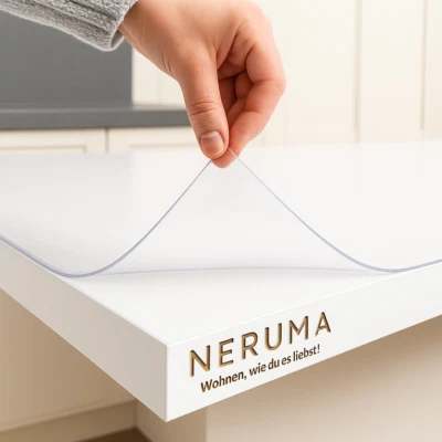 PVC Tischfolie Transparent – Klare Tischschutzmatte 2mm – Schutzfolie Tischdecke - Bild 1 von 4