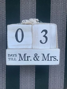 Hochzeit Countdown Kalender Blöcke Tage bis ich Geschenk für Braut Verlobung - Bild 1 von 2