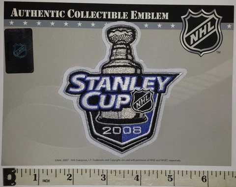 2O08 OFFICIAL NHL STANLEY CUP FINALS DETROIT RED WINGS PITTSBURGH PENGUINS PATCH Cover