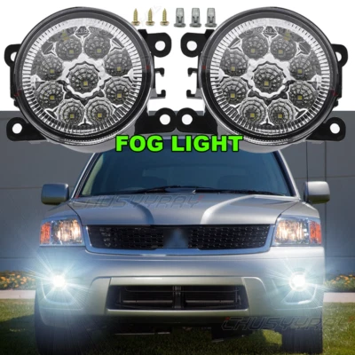 White Clear Lens Replacement Fog Light Lamps For Mitsubishi Endeavor 2006-2011 - Image 1 of 4