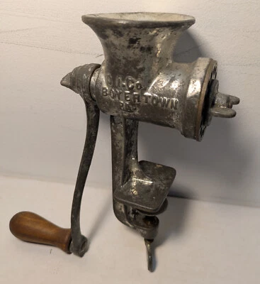 Molinillo de alimentos para carne Keystone Nº 5 manivela de colección montaje en borde Boyertown PA Foto 1 de 3