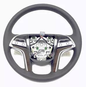 2015-2020 Cadillac Escalade Steering Wheel Black Lather Black Stiches 23361003 - Picture 1 of 7