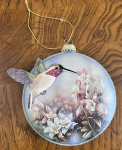 Colibrí Lena Liu Bradford Exchange adorno azul delicados tesoros - Imagen 1 de 5
