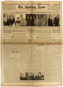 1936 SPORTING NEWS BASEBALL MAGAZINE ORIGINAL 11 19 1936 - Picture 1 of 3