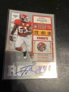 2010 Playoff Contenders Rookie Ticket Tony Moeaki autograph Kansas City Chiefs - Picture 1 of 1
