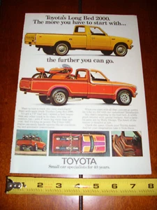 1974 TOYOTA PICKUP YAMAHA MOLLY DESIGN - ORIGINAL AD - Picture 1 of 3