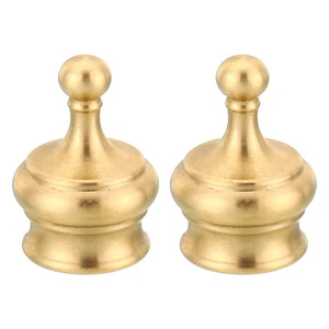 2pcs M10 Thread Lamp Finial Cap Knob Brass Lamp Shade Harp Top Screw 14.5x20mm - Picture 1 of 6