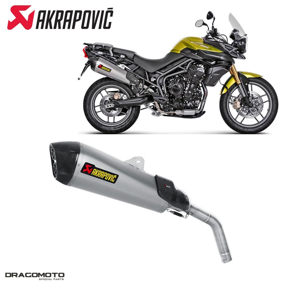 Exhaust TRIUMPH TIGER 800 XC ABS 2011-2016 AKRAPOVIC Titanium S-T800SO1-HZAAT - Image 1 of 4