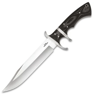 Gil Hibben Assault Tactical Knife | 7Cr17 Stainless Steel | Leather Sheath - Image 1 of 4