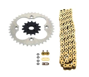 520-94L Gold O Ring Chain & Sprocket Silver 14/38 Honda 400EX TRX400EX 2005-2008 - Imagen 1 de 4
