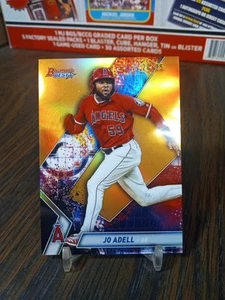 2019 Bowman's Best Top Prospects Jo Adell RC #TP-27 Orange Refractor SSP /25 - Picture 1 of 5