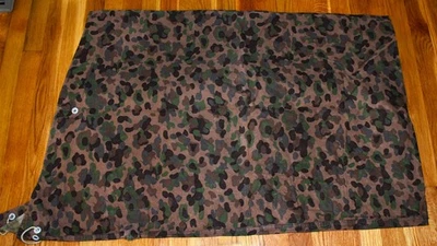 Poncho de camuflaje vintage de camuflaje de camuflaje de camuflaje de medio peadote refugio Zeltbahn austríaco de los años 60 Foto 1 de 4