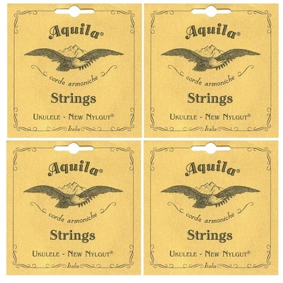 4 x Aquila 24u 6-String Baritone Ukulele String Set Regular Tuning DGgBee - Image 1 of 2