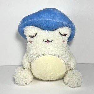 Wawa Toadstool Frog Plush Blue Mushroom Cap Cuddle Barn 6” Sleepy Time - Picture 1 of 8