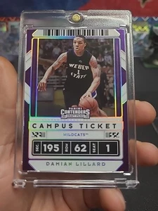 2020 Panini Contenders Draft Picks #40b Damian Lillard Weber State Wildcats - Picture 1 of 4