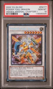 2022 YU-GI-OH! #EN177 POWER TOOL DRAGON HIDDEN ARSENAL CHAPTER 1 PSA 10 - Picture 1 of 2