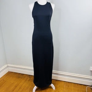 Kookai Black High Neck Maxi Dress Size 10 Criss Cross Back Cocktail Dress - Picture 1 of 15