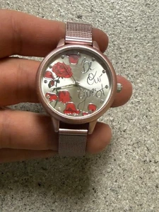 RELOJ MUJER Disney Be Our Guest oro rosa rosas. - Imagen 1 de 5