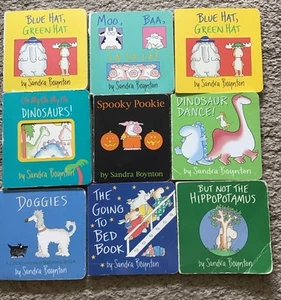 Lot of 9 Sandra Boynton Board Books Toddler Kids Baby - Rhyming Picture Books - Picture 1 of 4
