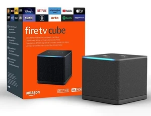 Amazon Fire TV Cube 4K Ultra HD Streaming Mediaplayer Alexa Wi-Fi 6E | NEU & OVP - Bild 1 von 1
